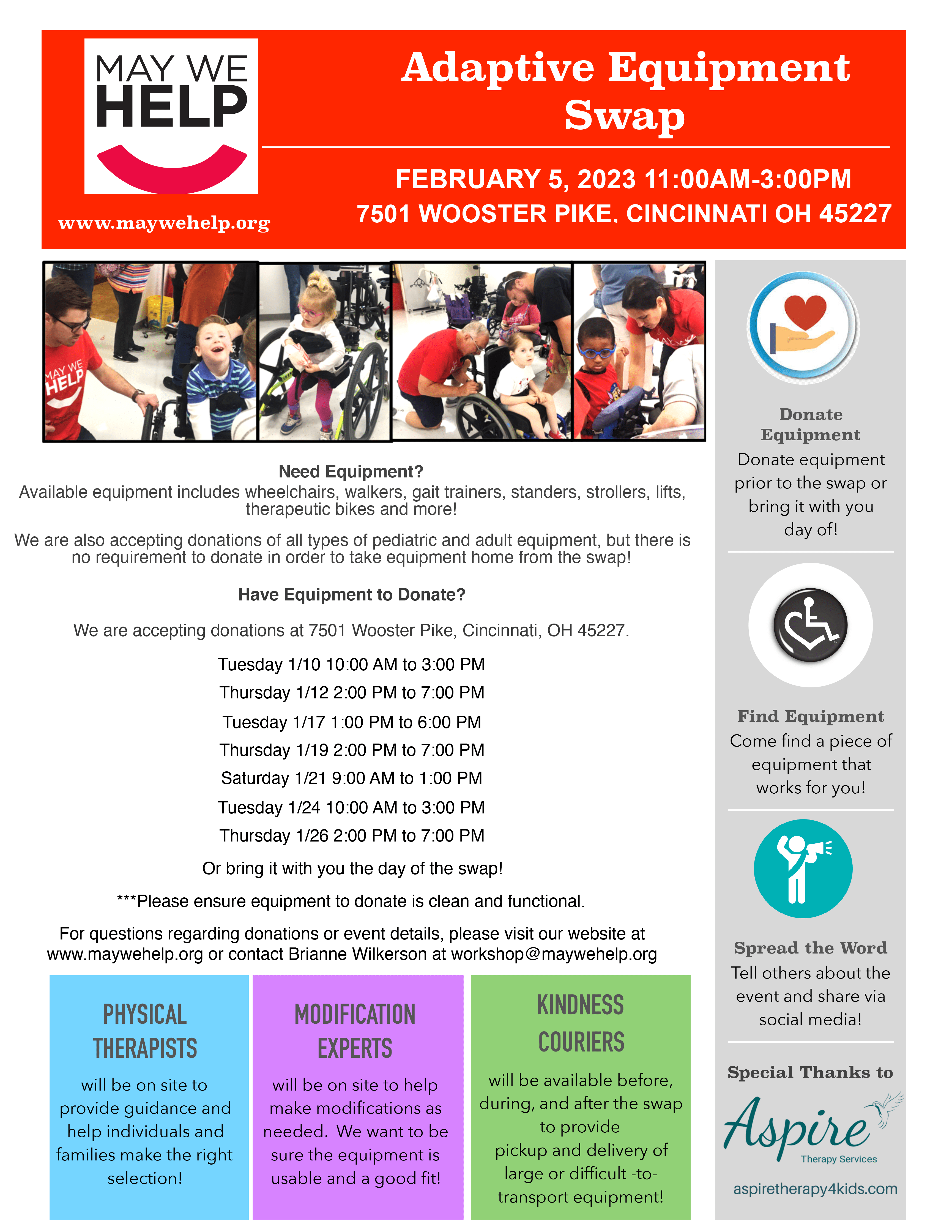 Equipment Swap Flyer February 2023